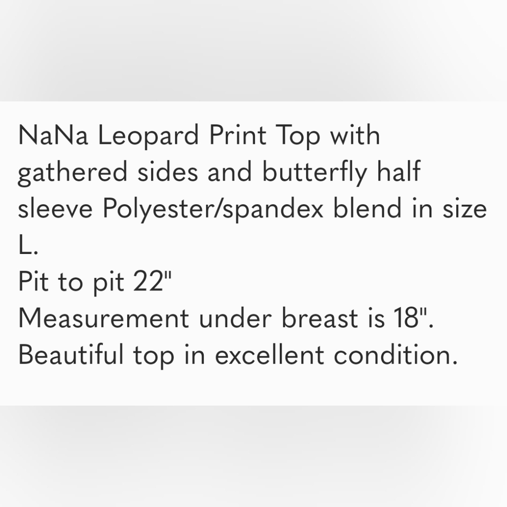 NANA Leopard Print Top - Picture 7 of 7
